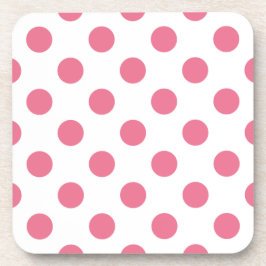 Porta-copo Bolinhas rosa e branca