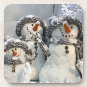 Porta-copo Boneco de neve de Natal