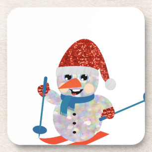 Porta-copo boneco de neve de natal