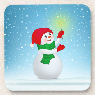 Porta-copo Boneco de Neve de Natal