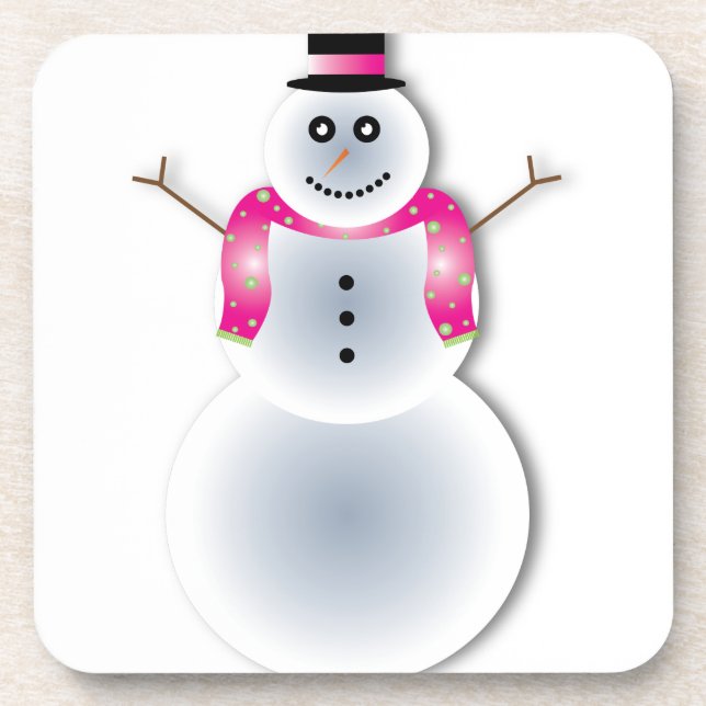 Porta-copo boneco de neve de natal assustador (Frente)