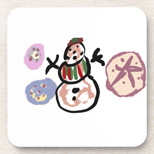 Porta-copo Boneco de neve doce (Frente)