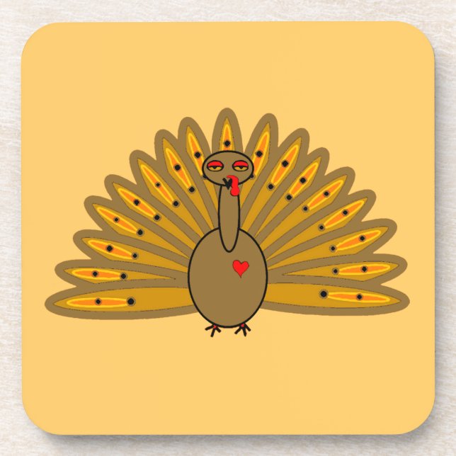 Porta-copo Bonita Ação de Graças - Ação de Amizade Turquia (Frente)