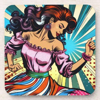 Porta-copo Bonito dançando Salsa Pop Art