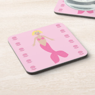 Porta-copo Bonito fantasia rosa Sereia