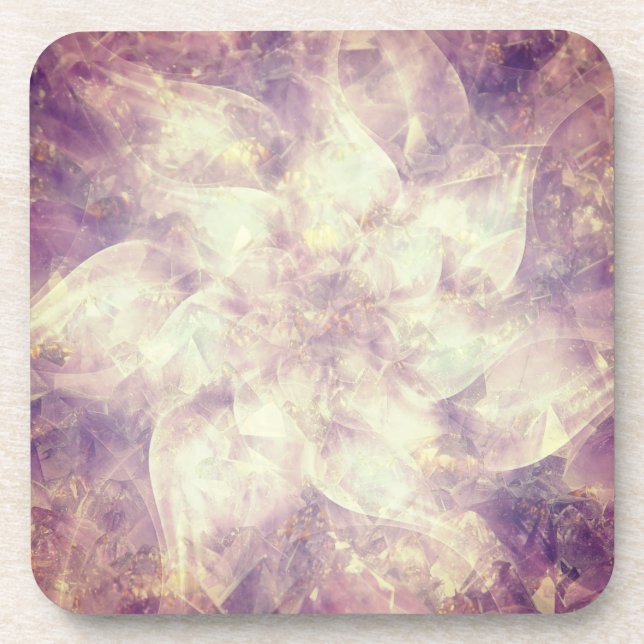 Porta-copo Bonito Flor Roxo Mandala (Frente)