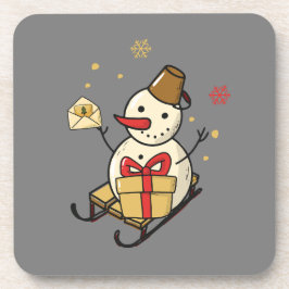 Porta-copo Bonito Neve Em Um Sled