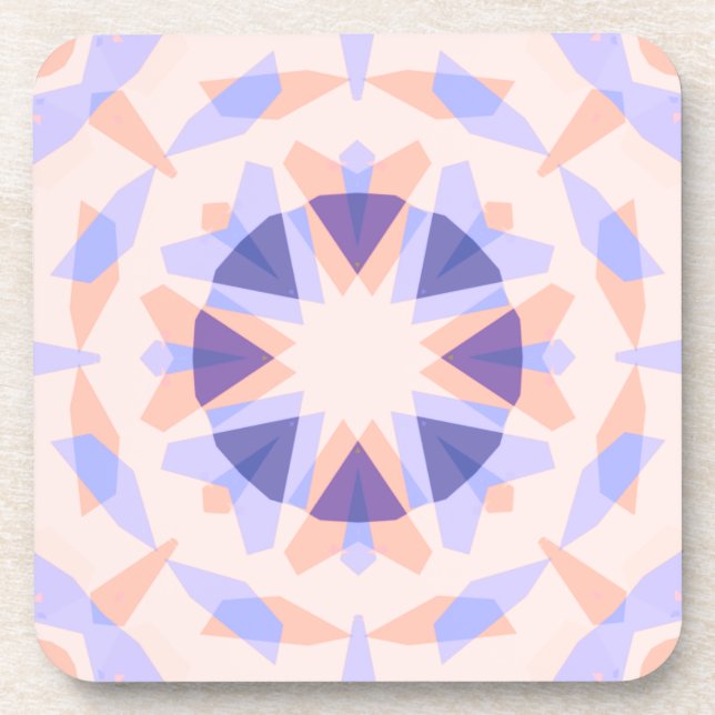 Porta-copo Bonito Pastel Purple Peach Star Eclectic Kitsch (Frente)