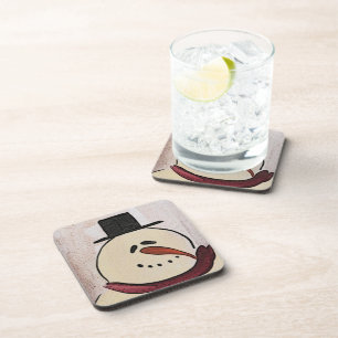 Porta-copo Bonito Snowman Primitivo de Natal