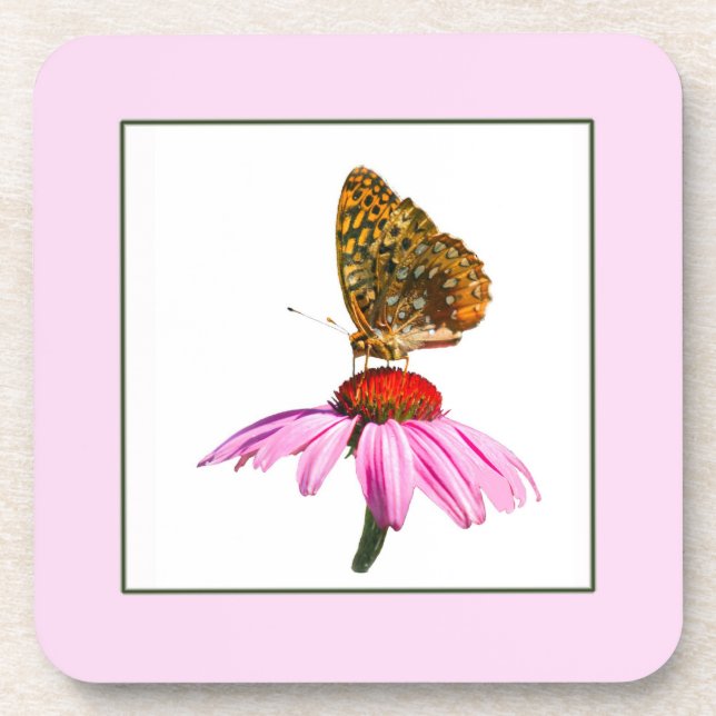 Porta-copo Borboleta No ConEFlower Roxo (Frente)