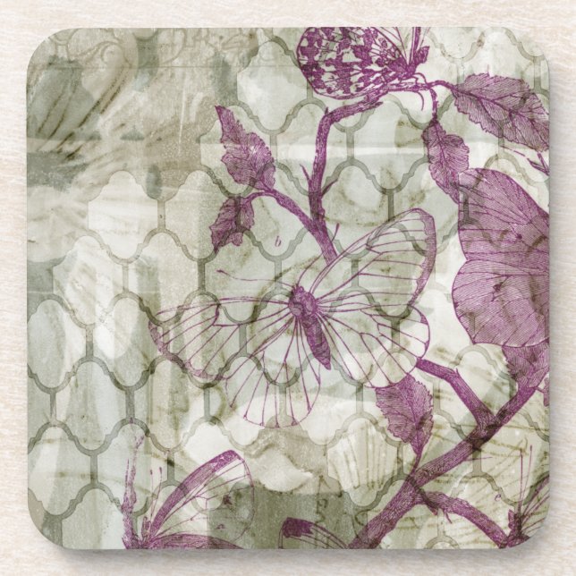Porta-copo Borboletas árabes IV (Frente)