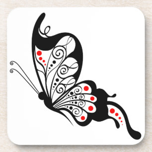 Porta-copo Borboletas pretas 2