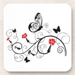 Porta-copo Borboletas pretas 4