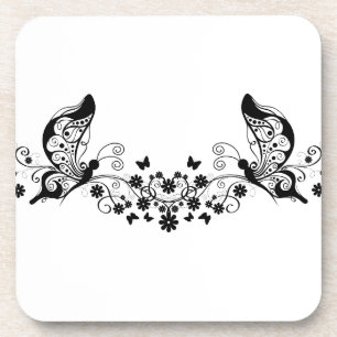 Porta-copo Borboletas pretas 8