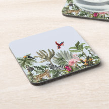 Botanical Safari Square Coaster - Selva Tropical