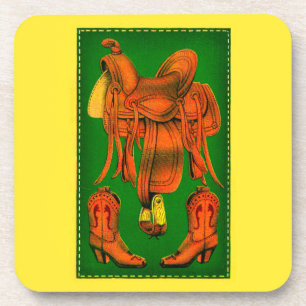 Porta-copo Botas de sela e cowboy ocidentais