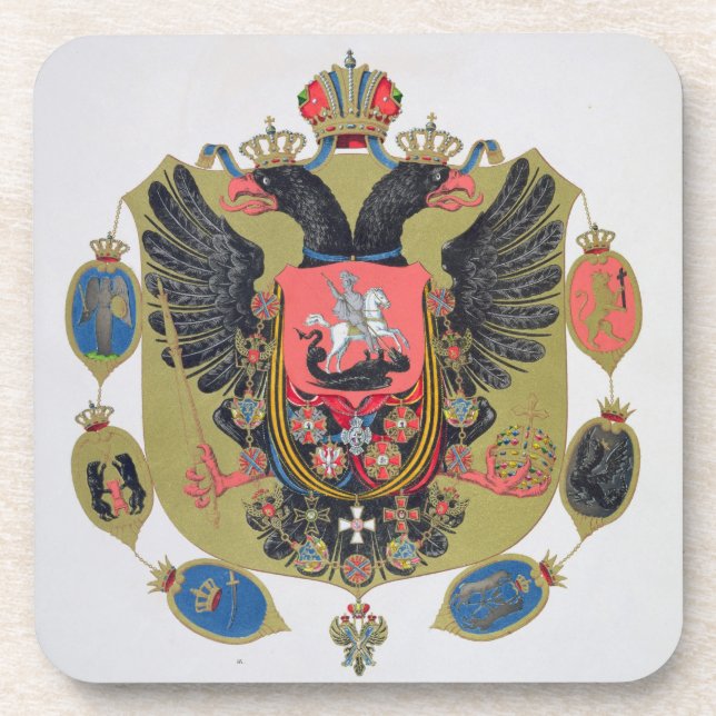 Porta-copo Braços e protetor do estado de Rússia imperial, f (Frente)