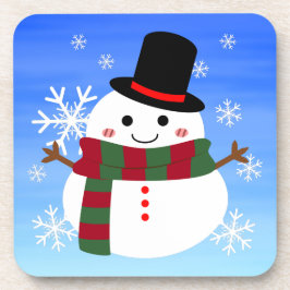 Porta-copo Branca de Natal Snowman