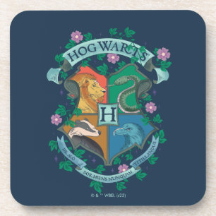 Porta-copo Brasão Floral de HOGWARTS™
