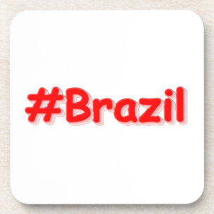 Porta-copo "#Brasil" Design. Comprar Agora