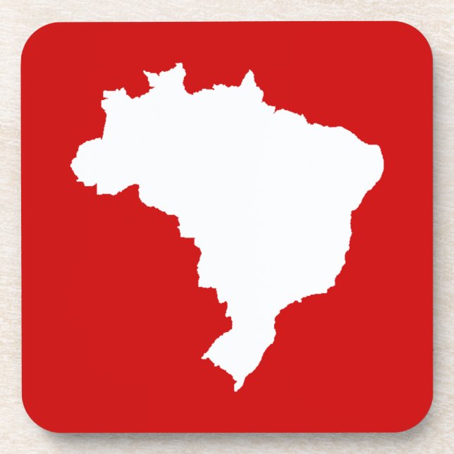 Porta-copo Brasil Festivo Vermelho Carnaval em Emporio Moffa (Frente)