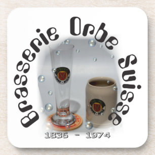 Porta-copo Brasserie Orbe Suisse base para copos de cortiça