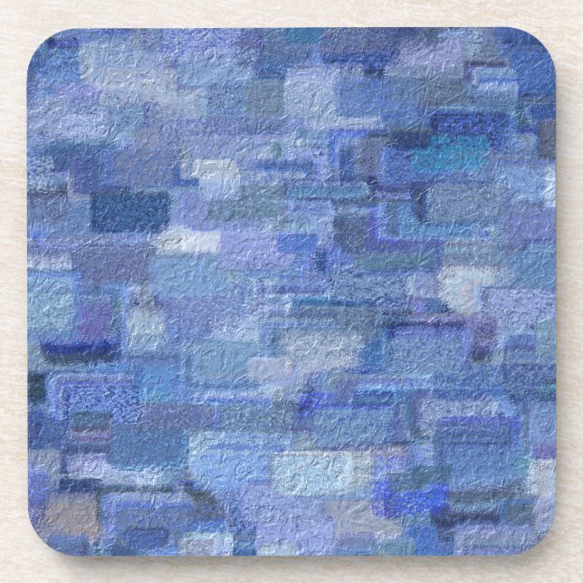 Porta-copo Brick Abstrato Winter Blues (Frente)