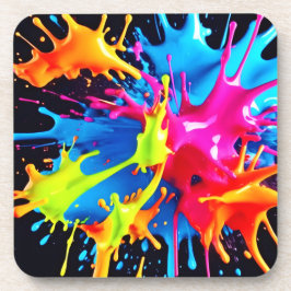 Porta-copo Bright Neon Splasps in Abstrato Art