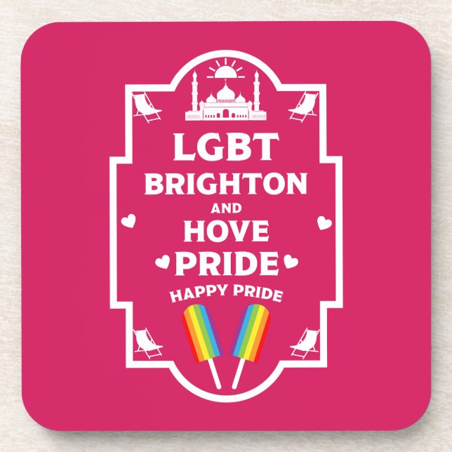 Porta-copo Brighton Orgulho gay (Frente)