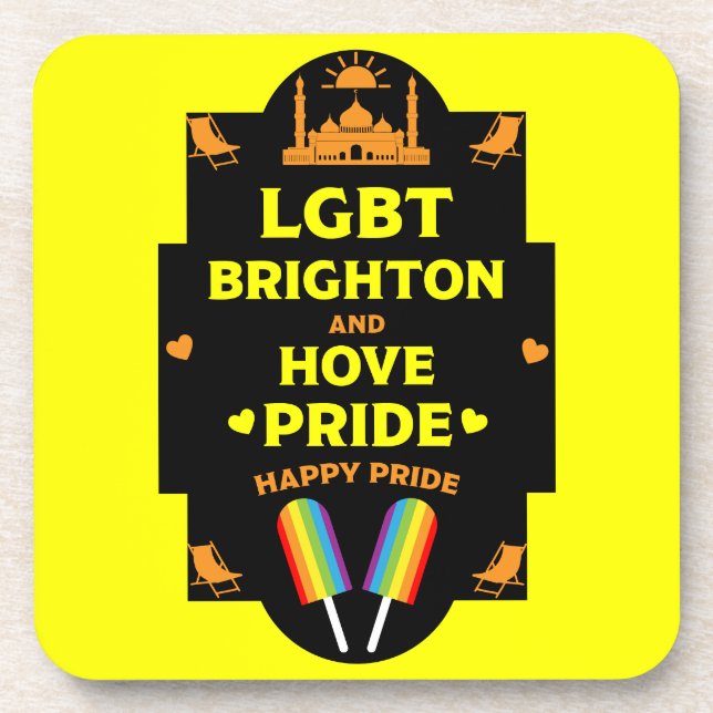 Porta-copo Brighton Orgulho gay (Frente)