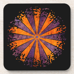 Porta-copo Brilho DARTboard - 1 Grunge violeta laranja