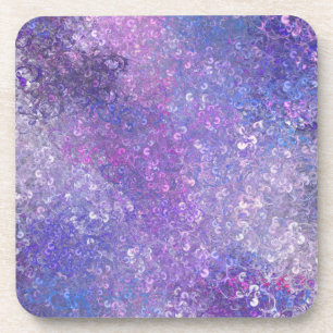 Porta-copo Brilho de Lantejoulas Rosa e Roxo
