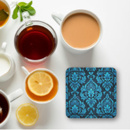 Porta-copo Brocade Floral da Turquesa Majestosa