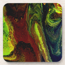 Porta-copo Brown, green, yellow pouring