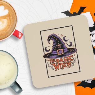 Porta-copo Bruxa de Halloween de Bruxas Laranja de Vintage