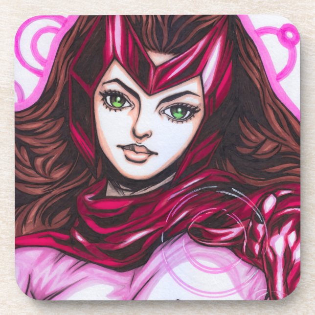 Porta-copo Bruxa Escarlate ~ Wanda Maximoff (Frente)