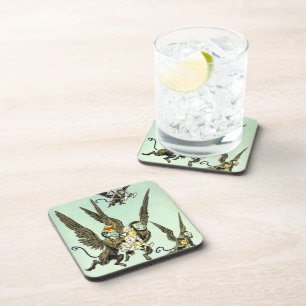 Porta-copo Bruxo Vintage de Oz, Macacos Voadores com Dorothy