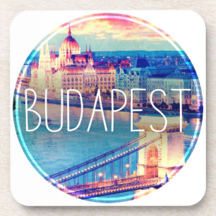 Porta-copo Budapest vintage, círculo
