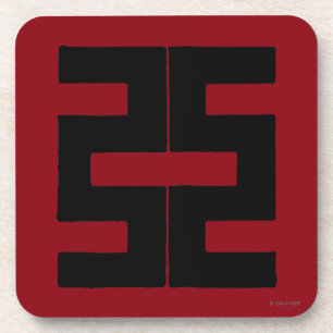 Porta-copo Budismo: Machado dobro