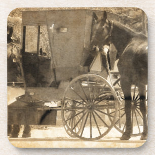 Porta-copo Buggy Antes Do Cavalo, Amish Traz Para Casa Cavalo