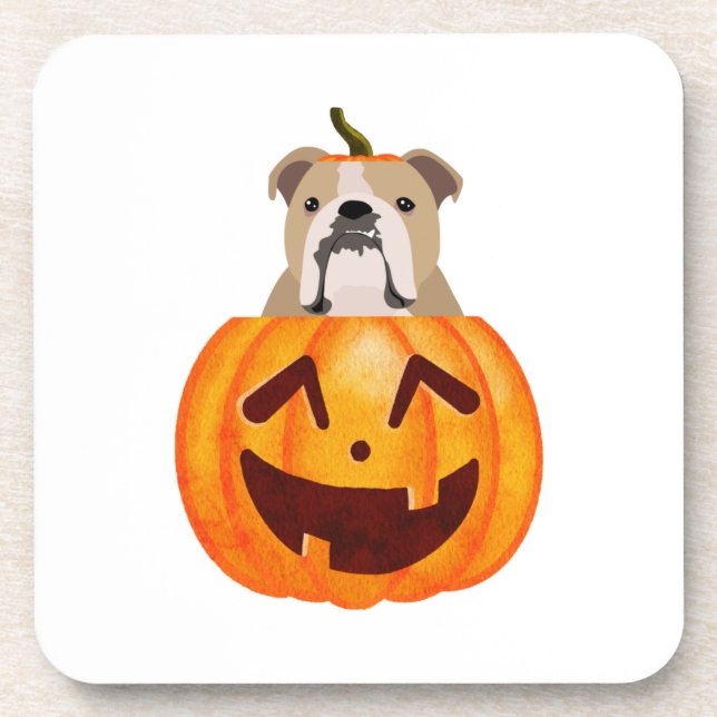 Porta-copo Buldogue Pumpkin (Frente)