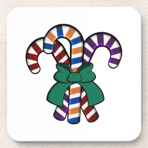 Porta-copo Buquê Candy Canes - faixa verde