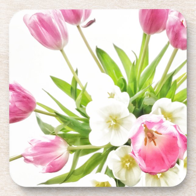 Porta-copo Buquê das tulipas do primavera (Frente)