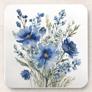 Porta-copo Buquê de Flores Elegante Aquarela
