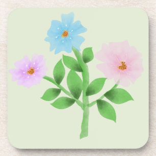 Porta-copo Buquê de Flores Silvestres em Aquarela Etérea - To
