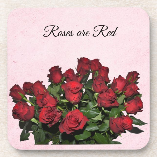 Porta-copo Buquê de rosas vermelhas (Frente)