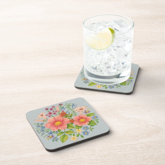 Porta-copo Buquê Floral (Lado Direito)