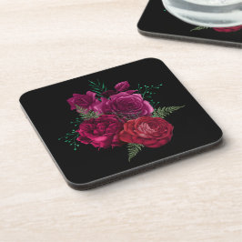 Porta-copo Buquê Floral Elegante Magenta Rosa