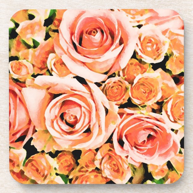 Porta-copo Buquê rosa-rosa-rosa (Frente)