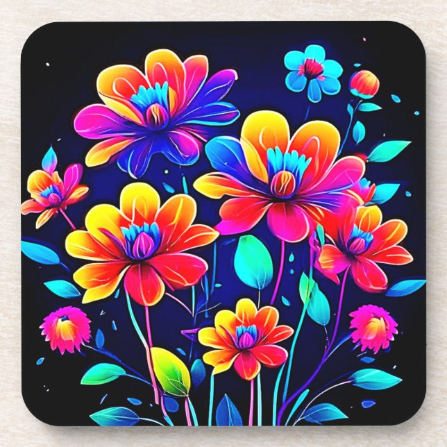 Porta-copo Buquê vívido (Frente)